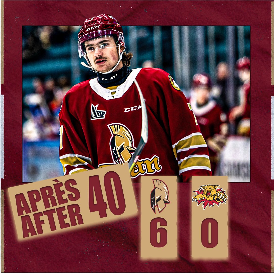 Après 40 | After 40 😁
🚨 Will Reynolds
🍎 Ethan Dickson, Noah Cziment

🚨Dawson Sharkey (2)
🍎 Blake Pilgrim-Edwards

🚨 Liam Arsenault
🍎 Will Reynolds, Léo Gauthier

🏒 Titan | 26 - 8 | Wildcats

🥅 Titan | 6- 0 | Wildcats