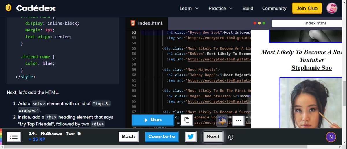 Keys_2_Keys's tweet photo. MySpace Top 8 🌐 #CodédexMySpaceTop8 #HTML @codedex_io https://t.co/Hi0oMmDQjo