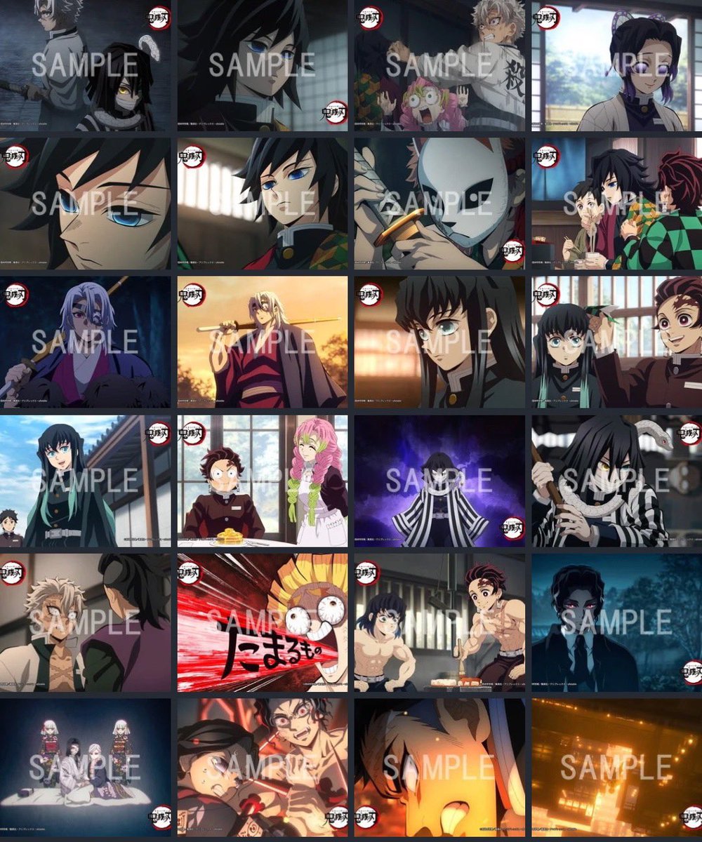 テレビアニメ「鬼滅の刃」柱稽古編 第一話～第八話の場面写と