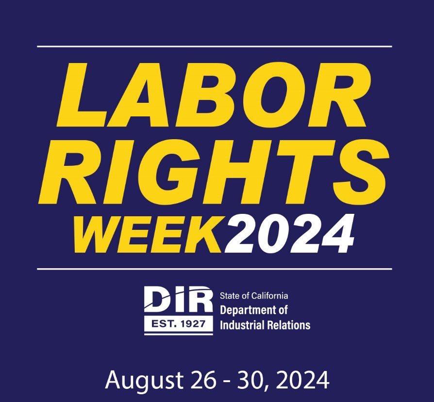 CA_DIR's tweet photo. Next week is Labor Rights Week 2024. DIR team members are participating in events at Mexican Consulates across the state. We hope you join us and help share important information for workers and employers. https://t.co/5T10HBTkfU