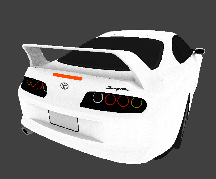 ValkyEclipse's tweet photo. Meh.

Toyota Supra MK4
Time: 3 Days
Made in Blender 2.79

Second car made in Blender, This model is more complete than the rest.

#3DDesign #Car https://t.co/JhHAr78Gz6