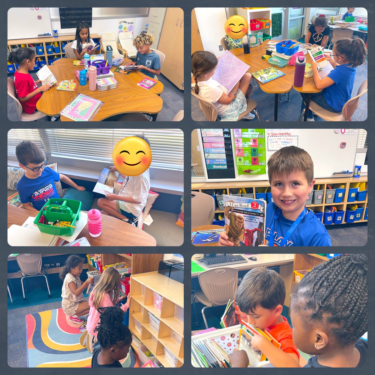 Our classroom library is officially open and these bengals are very happy! 📚📚📚 #BengalPride