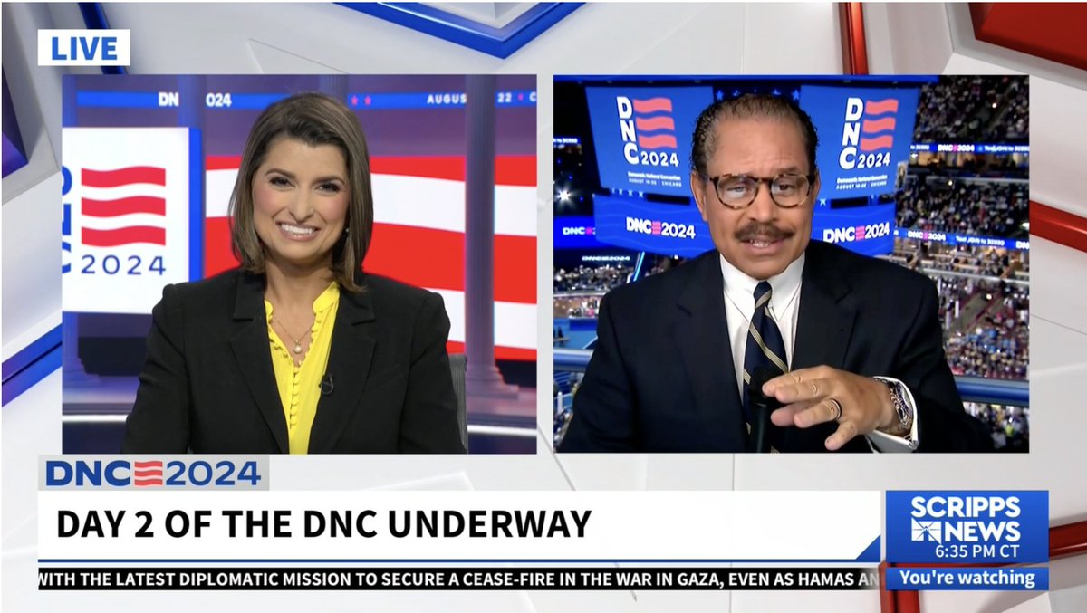 Our special coverage of night two of the Democratic National Convention anchored by <a href="/DelWaltersTV/">Del Walters</a> and <a href="/MaritsaGeorgiou/">Maritsa Georgiou</a> has begun. Tune in at scrippsnews.com/live