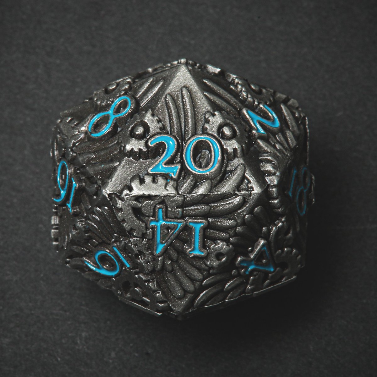 Angel’s D20 from our newest metal dice set: Angels and Demons
Campaign now LIVE!
gamefound.com/en/projects/ka…

#dice #d20 #ttrpg #dnd #dnd5e #dungeonsanddrgons #dicegoblin #diceporn #metaldice #customdice #dicemaker #dndart #steampunkdice #dicecollector #dicecollection #angeldice