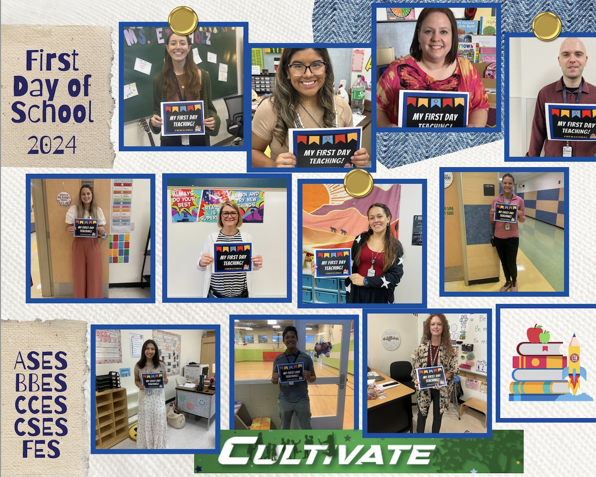 Shout-Out to all of our Elementary and Danville Middle School First-Year Teachers!!! Way to ROCK the first day! <a href="/hanna_schramm/">Hanna Schramm</a> <a href="/cisdnews/">Comal ISD</a> #ComalPL <a href="/KellieWMcGee/">Kellie McGee</a> <a href="/ashleyldjackson/">Ashleyldjackson</a> <a href="/comalcreekes/">@comalcreekes</a> <a href="/jenvankleef/">Jennifer Van Kleef</a> <a href="/CanaanDreibrodt/">Canaan Dreibrodt</a> <a href="/FESeaglesAP/">Silvia Henderson</a> <a href="/FariasSpitzer/">Farias-Spitzer Elementary</a> <a href="/GFESWildcats/">Goodwin Frazier</a> <a href="/STZES_Hawks/">Startzville Elementary</a>