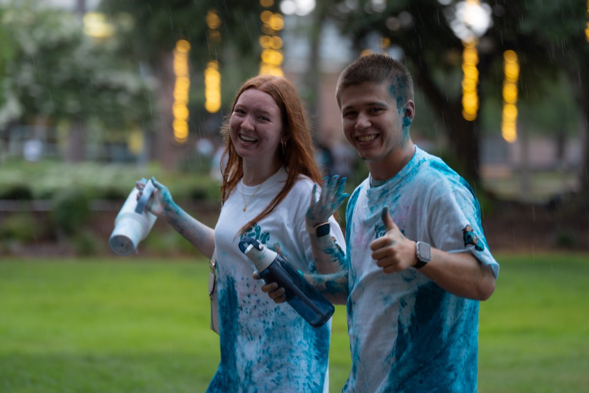 CCUChanticleers's tweet photo. Our favorite way to welcome our newest Chanticleers! 🩵 #NewStudentConvocation https://t.co/wjmSVbfBtv