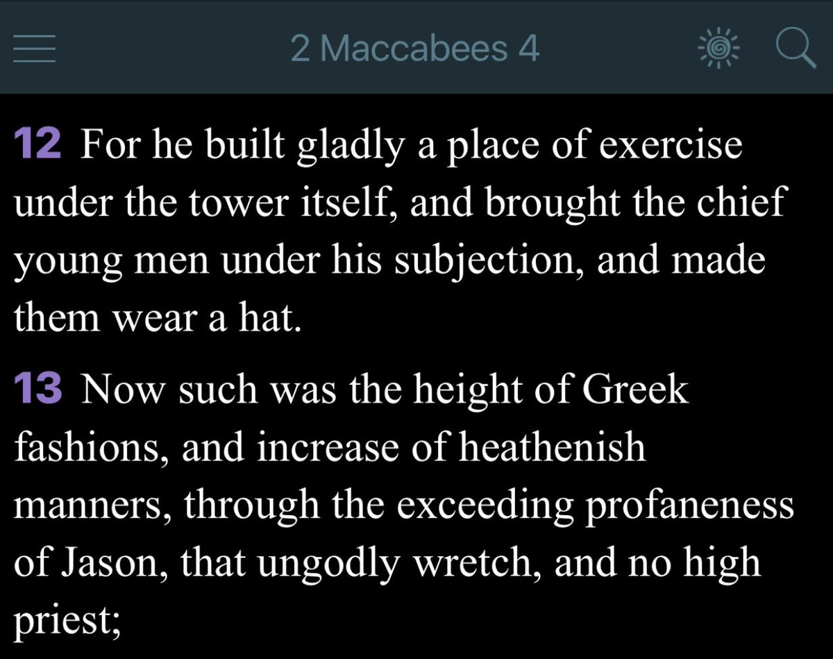 RapahYail's tweet photo. The Apostle Paul spoke against it, and it wasn’t a custom of the Israelites, but a custom of the Greeks. Men aren’t supposed to cover our heads when dealing with the scriptures. You gon do what you want tho. https://t.co/06e2uAz66z