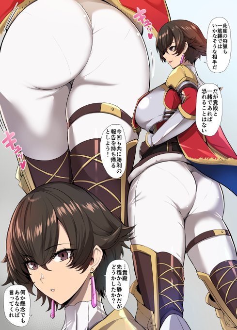 フィオレーネとカムラの英雄の絵です 