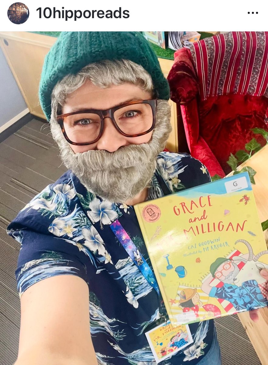 I’m loving the book week costumes and this librarian looks great as Mr Milligan from Grace and Mr Milligan. So clever.