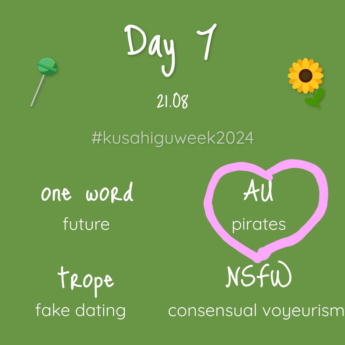 CoraltheCorsola's tweet photo. Day 7 🍭🌻
AU: Pirates ( yarr )

#kusahiguweek2024 #kusahigu #kusakabe #higuruma #jjk https://t.co/ZxkHLYU5RY