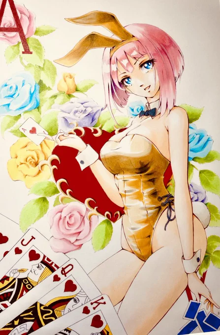 #バニーの日3年前に初めて合同誌にお誘いいただいた時の修作 
