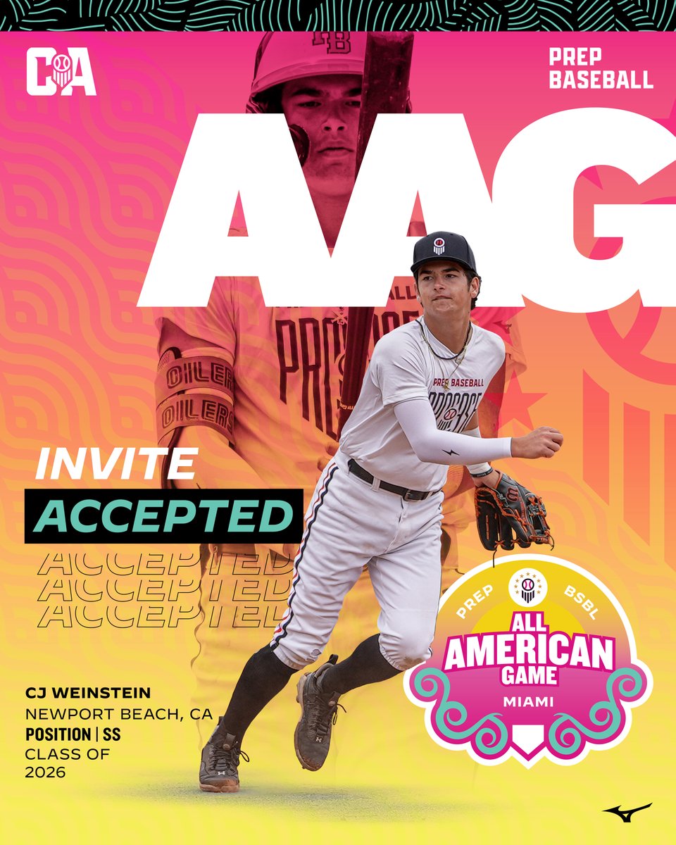 prepbaseball's tweet photo. 𝗡𝗲𝘄𝗽𝗼𝗿𝘁 𝗕𝗲𝗮𝗰𝗵, 𝗖𝗔 ➡️ 𝗧𝗵𝗲 𝟯𝟬𝟱 🏝️
The #28 ranked 2026 in the nation, @weinstein_cj (@HBHS_basebll) is #𝙇𝙤𝙘𝙠𝙚𝙙𝙄𝙣 for the 2024 𝗣𝗿𝗲𝗽 𝗕𝗮𝘀𝗲𝗯𝗮𝗹𝗹 𝗔𝗹𝗹-𝗔𝗺𝗲𝗿𝗶𝗰𝗮𝗻 𝗚𝗮𝗺𝗲 🇺🇸
#PBFG23 & #ProCaseWest24 standout 🎯
#PBAAG24 | @MizunoSportsUSA https://t.co/vFyHApsJmm