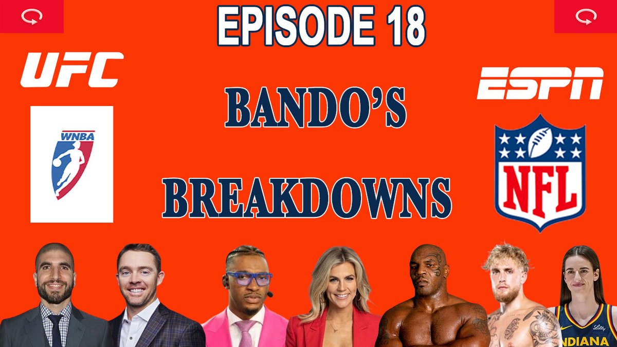 bandosbreakdown's tweet photo. NOW on Ep. 18, @zainbando99 discusses a new batch of sports news, including:
-A recap of #UFC305
-#ArielHelwani officially signing with #YahooSports
-#ESPN cuts
-#TUFFinale fights
+ MORE
PREMIERE: https://t.co/JMLUU8HnhD
@ETBnetwork | @WatchPlayback https://t.co/CzdFXQA5Bc