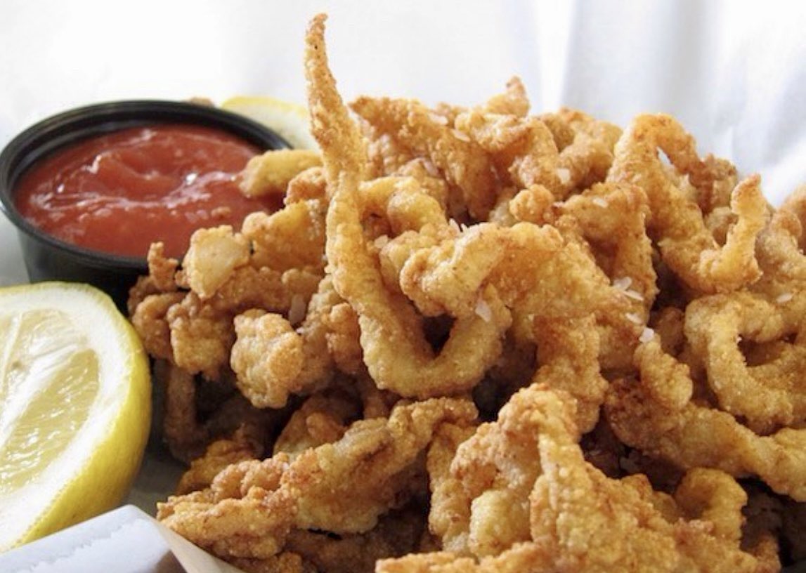 Guess who’s back, back again?
Clam fries are back, tell a friend.
 
[Cheers for new fryers! Serving them up 11am-8pm as part of our regular menu.]