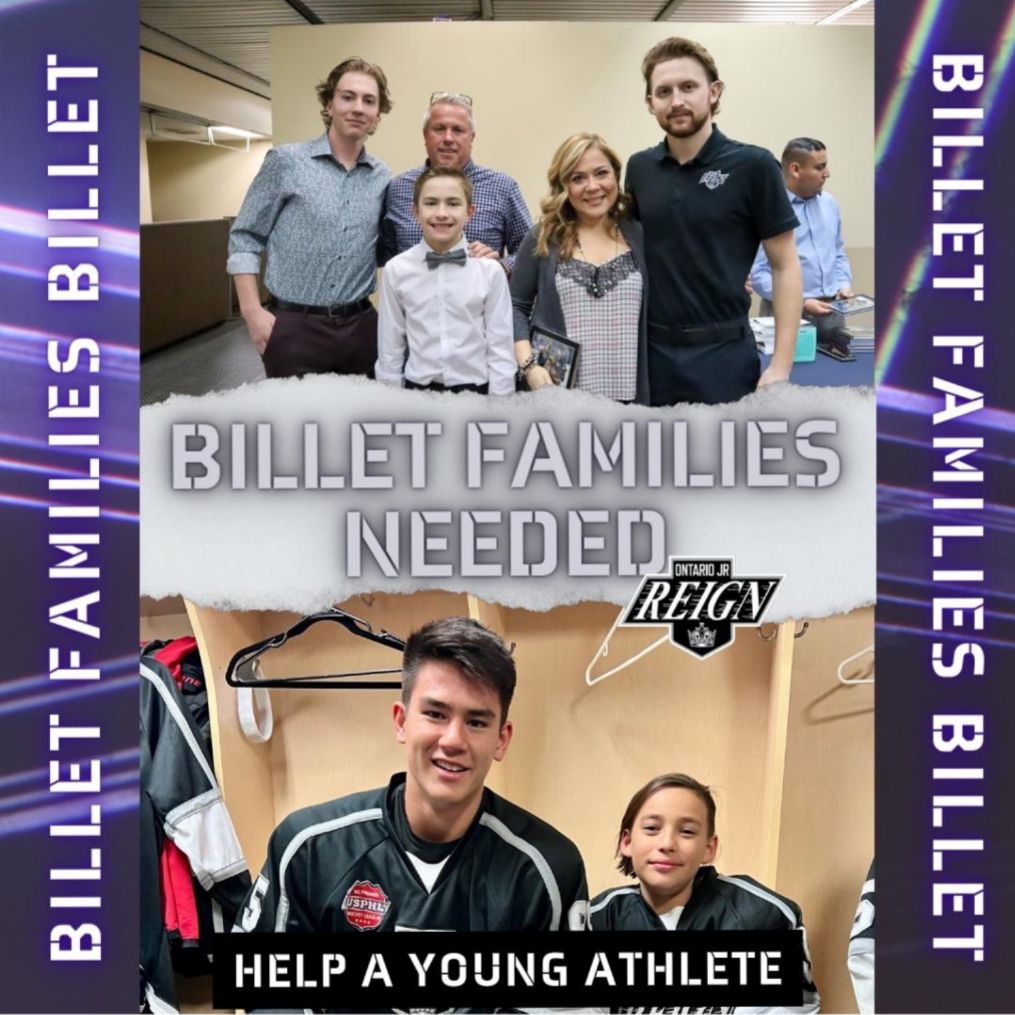 ontariojrreign's tweet photo. Support the dreams of Ontario Jr Reign student-athletes by becoming a Billet Family! Your home can be their foundation for success.
Link: https://t.co/euE18dwFJY
#OJR #USPHLPremier #SoCalHockey #inlandempire #reigntrain #hostfamily #billetfamily https://t.co/bYZmyOX2ld