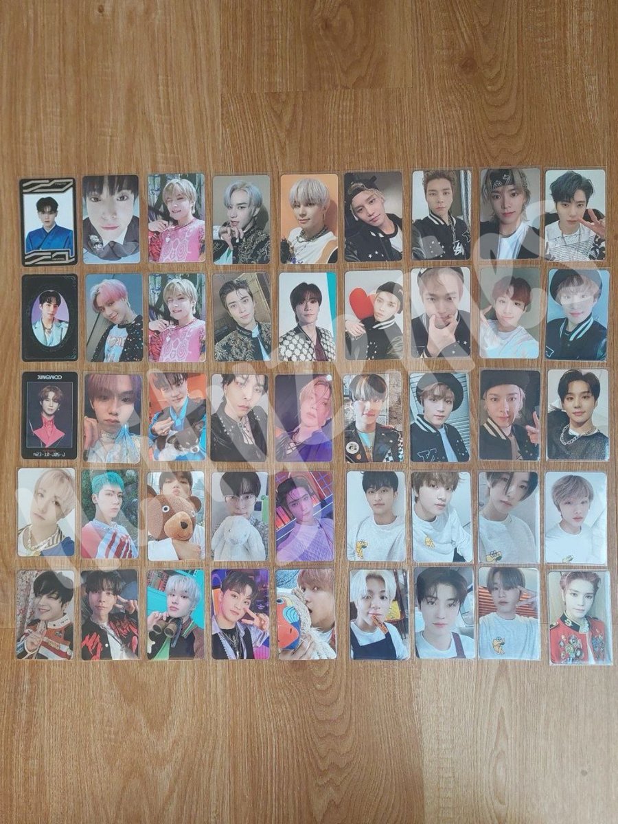 ncityzenies's tweet photo. [#pasarNCT] 
all in one set nct pc
inc
- nct dream cafe set
- nct127 neozone set
- nct127 sticker set (doyoung bunny + taeyong teddy highly demand and pricey in korea)
- jaehyun id card
- jungwoo poetic tragic jaehyun poetic tragic
- jungwoo neozone kinho
- jungwoo tfr 1st player https://t.co/a0Vl1wgEyw