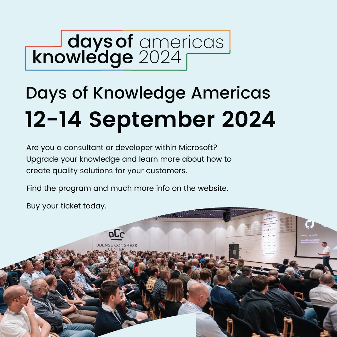 erpsoftwareblog's tweet image. #DaysofKnowledge from @DirectionsEMEA is coming. Why should you join?

Recognizing the specific needs of developers and implementation consultants, we initiated this training event, tailored to your unique requirements!

See more and get your tickets: bit.ly/3Lqy0CU