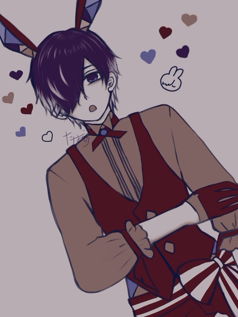 #obmバニー企画2
ばに🐰💜こっそりお邪魔します
🥕フリーのカラパレお借りしてます