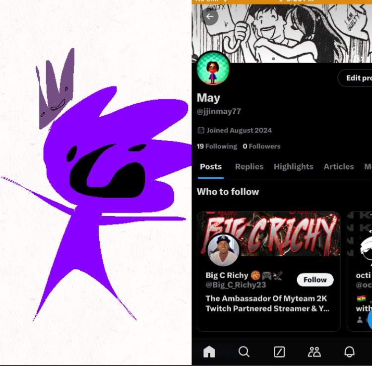 If u wanna see me post things other than Wiolet boi go to my new account I just made!!!!!!