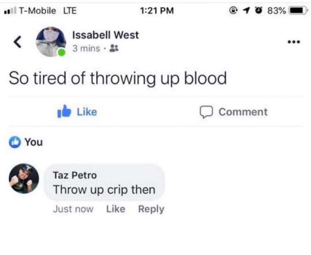 Facebook a different breed 😭