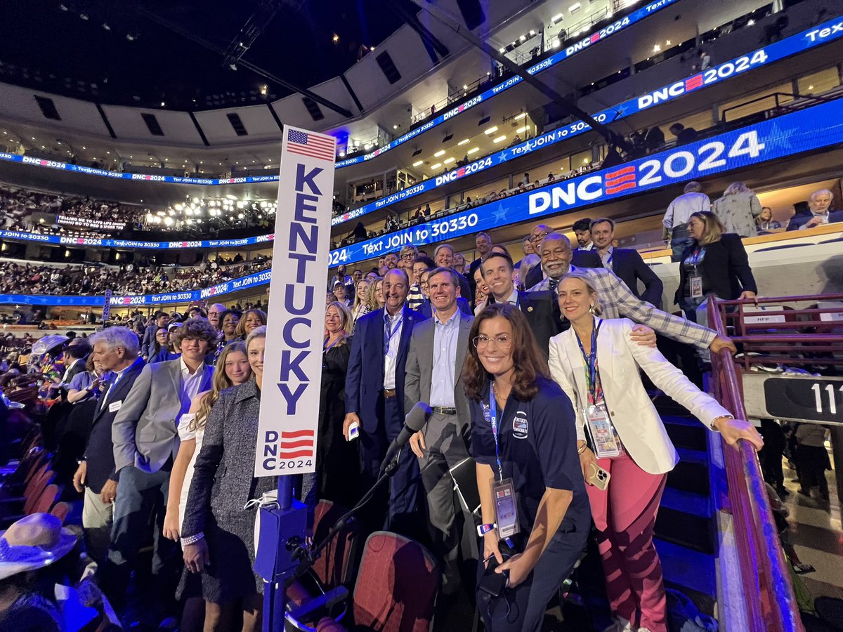 Kentucky delegation proudly voted for <a href="/KamalaHarris/">Kamala Harris</a> and <a href="/Tim_Walz/">Tim Walz</a> tonight! Let’s go win this!