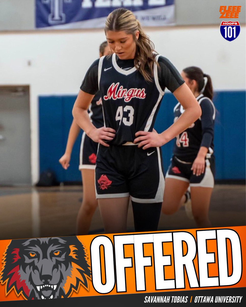 101 Hoops (@az101hoops) on Twitter photo 🏀📰Mingus shooting guard/small forward Savannah Tobias has picked up an offer from Ottawa University and HC Bob Henige following this weekends Girls National Hidden 20 Showcase.
<a href="/OUAZWBB/">OUAZ Women's Basketball</a> 🏀📰Mingus shooting guard/small forward Savannah Tobias has picked up an offer from Ottawa University and HC Bob Henige following this weekends Girls National Hidden 20 Showcase.
<a href="/OUAZWBB/">OUAZ Women's Basketball</a>