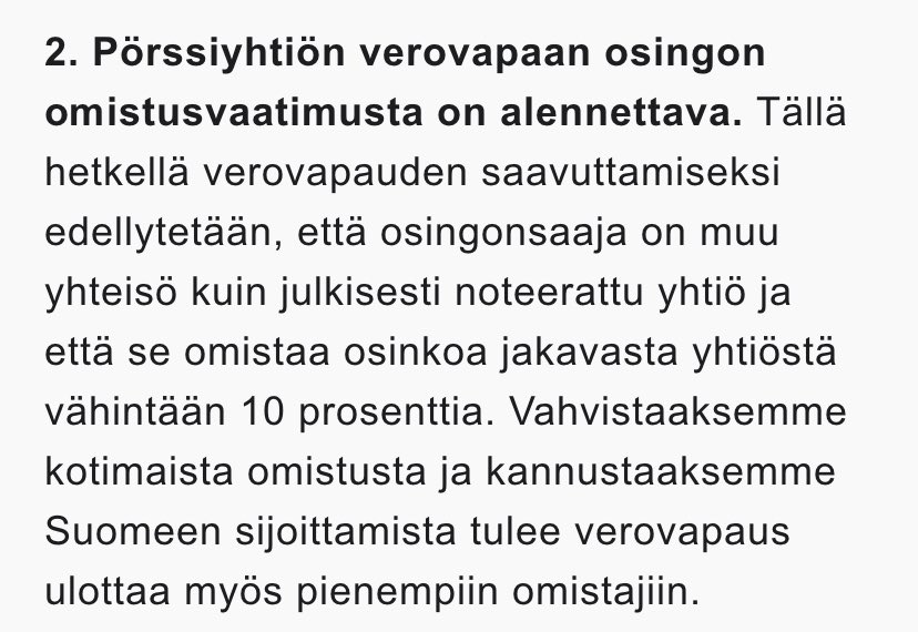 1/9 RKP:n uudet veroehdotukset ovat synkkää luettavaa, jos haluaa uskoa demokratiaan. Rikkaille tukijoille jaettaisiin lisää isoja verotukia. Esimerkiksi tämä kouralliselle pörssin suuromistajista suunnattu osinkoverovapauden laajennus on aivan käsittämätön idea.