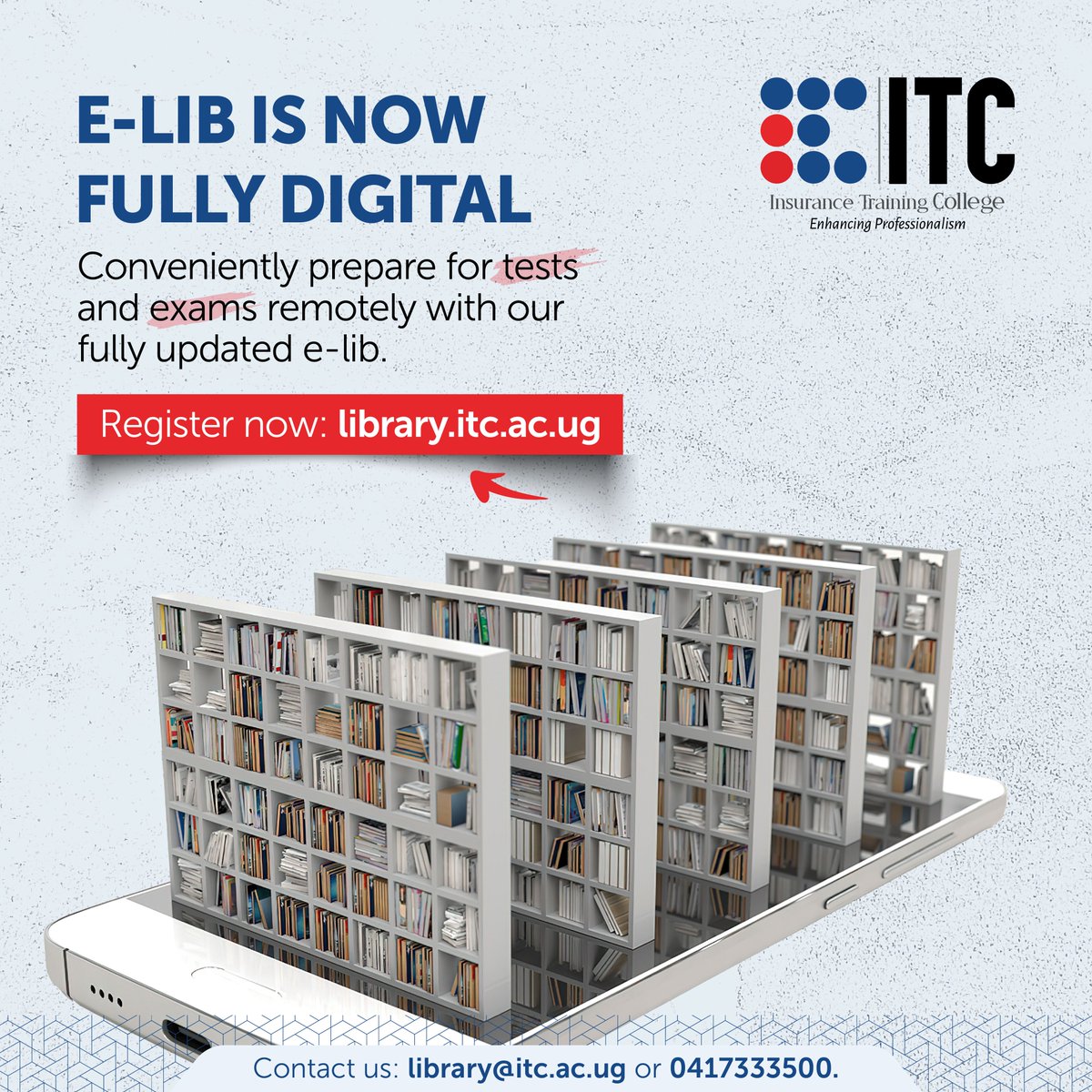 ITC_Kampala's tweet image. Study tips! Did you know that our library offers online revision tools and resources to help you prepare for exams? Boost your confidence and ace your tests! #StudySmart #ITCLibrary #ITCKampala