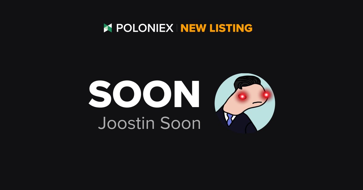 🚀 Poloniex New Listing $SOON <a href="/sunpumpmeme/">ba cku p</a>

✅ Deposit open on Aug 21st, 05:00 (UTC)

✅ Full trading enable on Aug 21st, 07:30 (UTC)

Details: support.poloniex.com/hc/en-us/artic…

#SunPump #Tronmemecoins