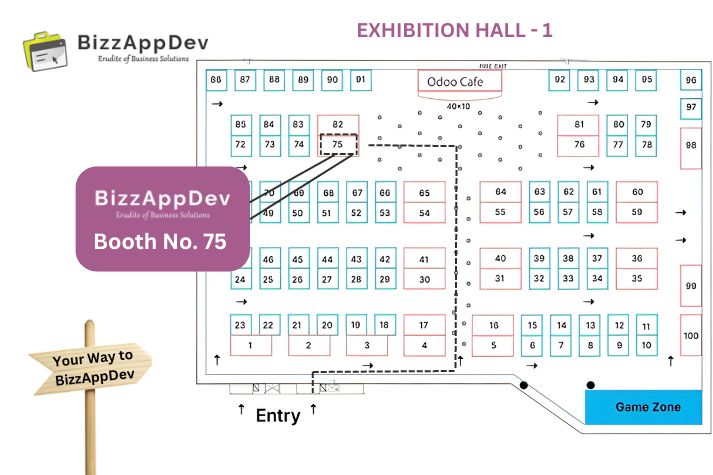 BizzAppDev's tweet photo. Join us at Booth No. 75 at Odoo Community Days 2024! 🌟 Discover how BizzAppDev can transform your business with our innovative Odoo solutions. Let's connect and explore the future together! 🚀 #OdooCommunityDays #BizzAppDev #OdooIndia2024 https://t.co/QOdUBGj3WQ