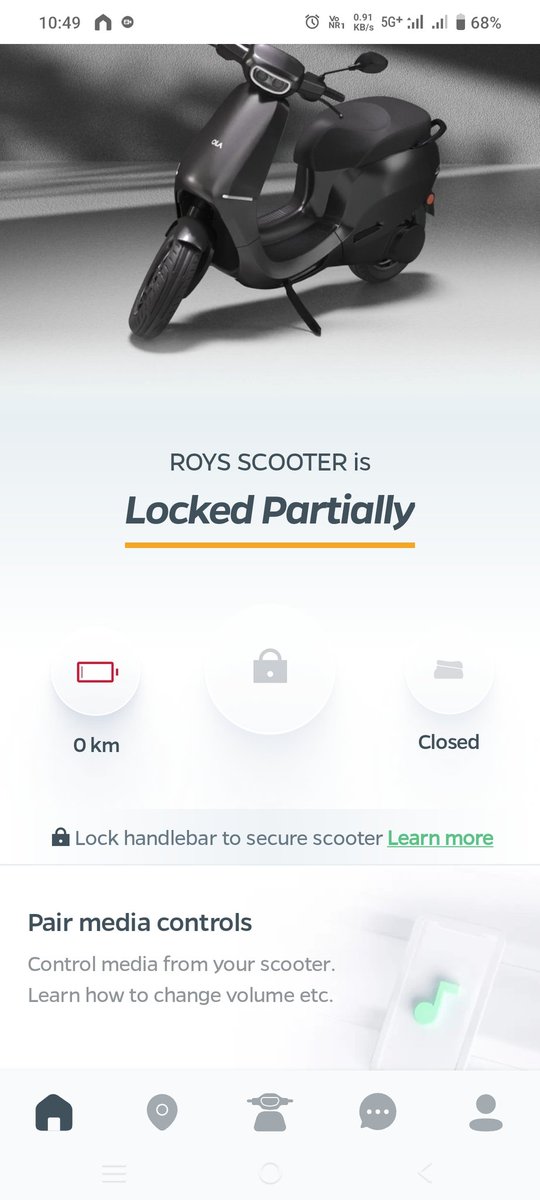 ASHISHROY1's tweet photo. @OlaElectric 
IMMEDIATE SERVICE REQUIRED 
Today morning I ride near about 15 km. After riding battery balance is 75%. After that I  charge it up to 87%. I unlock the scooter and immediately the display gets black and the connection lost from Mobile. Almost in DEAD CONDITION. https://t.co/EeYuuNEENt