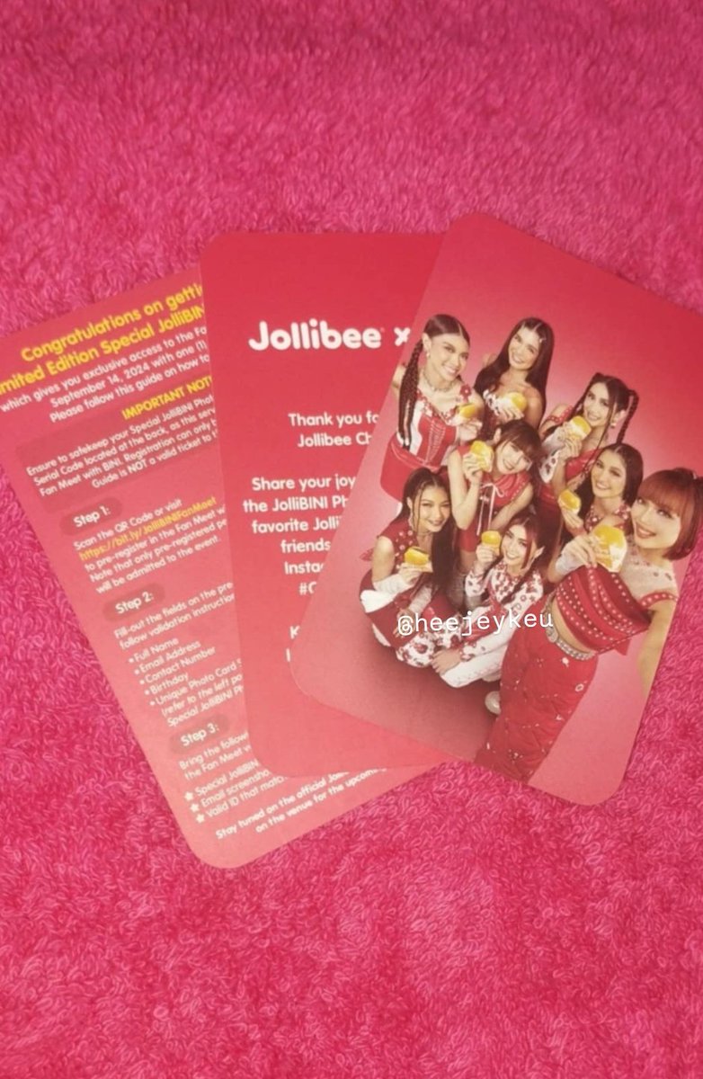 heejeykeu's tweet photo. pulled BINI GROUP PHOTOCARD?? hii I'm helping my friend to sell this pc since hectic ang schedule sa school, if interested drop your offer po!🫶🏻 

#BINI #JOLLIBINI #BLOOMS https://t.co/bwNkVOacbL