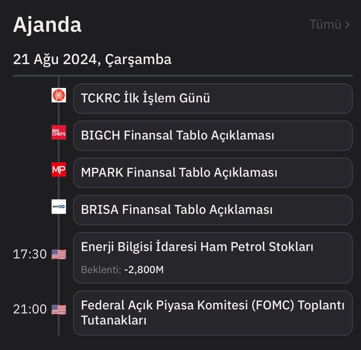 Günaydın… Günlük ajandamız
Bol kazançlı bir gün dilerim…