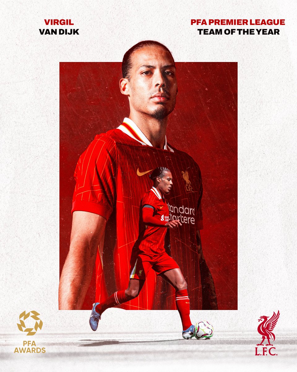 zchauh's tweet photo. Well in,
@VirgilvDijk
👏 Our skipper has been named in the

@PFA
Premier League Team of the Year! https://t.co/aCVP6PI6lF