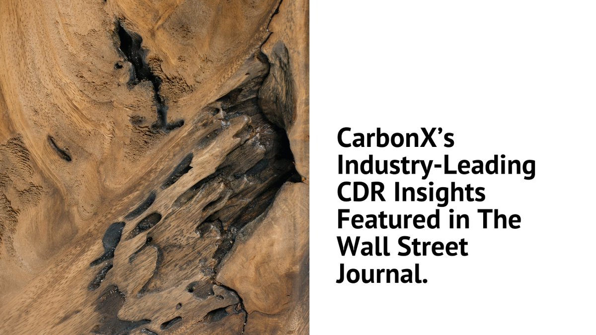 We’re thrilled to share that @CarbonxClimate, in partnership with <a href="/cdr_fyi/">cdr.fyi</a> , is featured in <a href="/WSJ/">The Wall Street Journal</a> Pro Sustainable Business! The article highlights the rapid progress and major backers in the CDR market. Proud to be leading analysis and insights!
Read more: lnkd.in/edKDbSW4