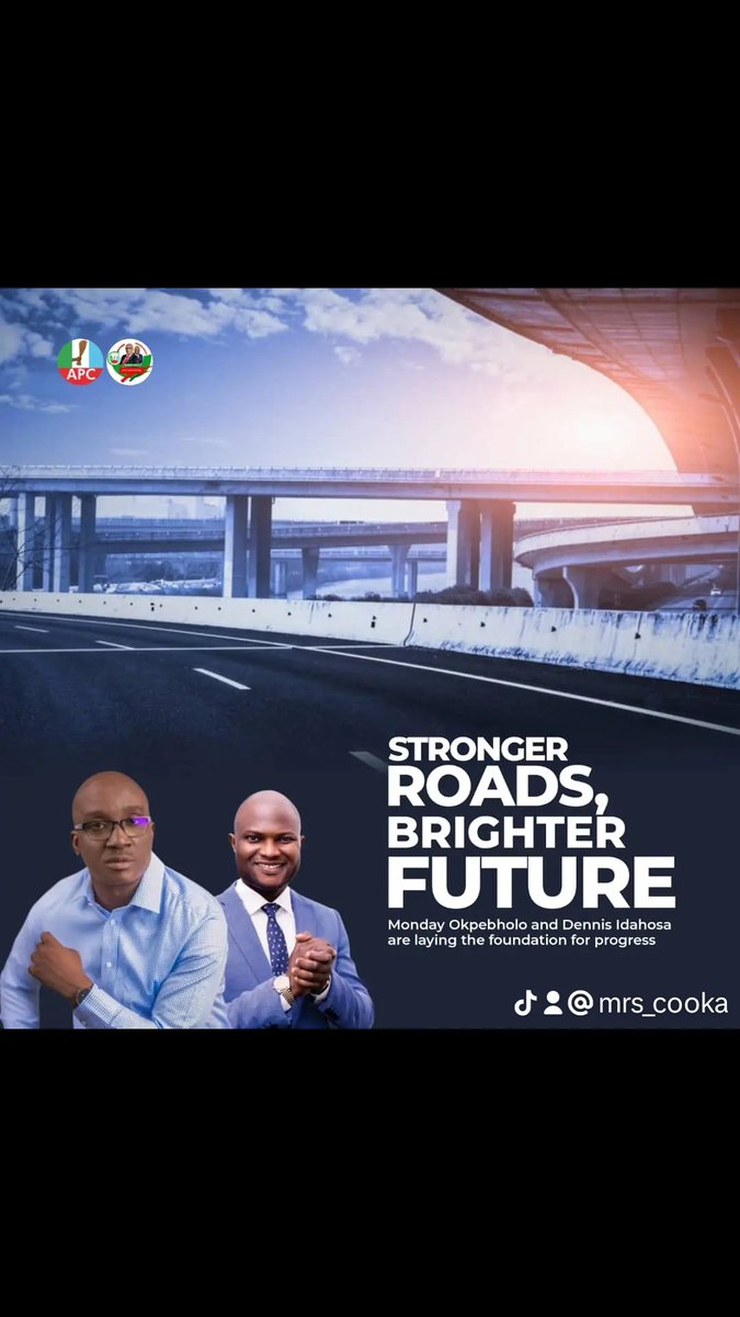 cooka__'s tweet photo. Our vision for Edo State is rooted in building durable roads that connect every corner of our state, driving economic growth and uplifting lives. 
#OkpebholoForGovernor #RoadsToSuccess #APCNewMedia. https://t.co/BPBSPRRGnN