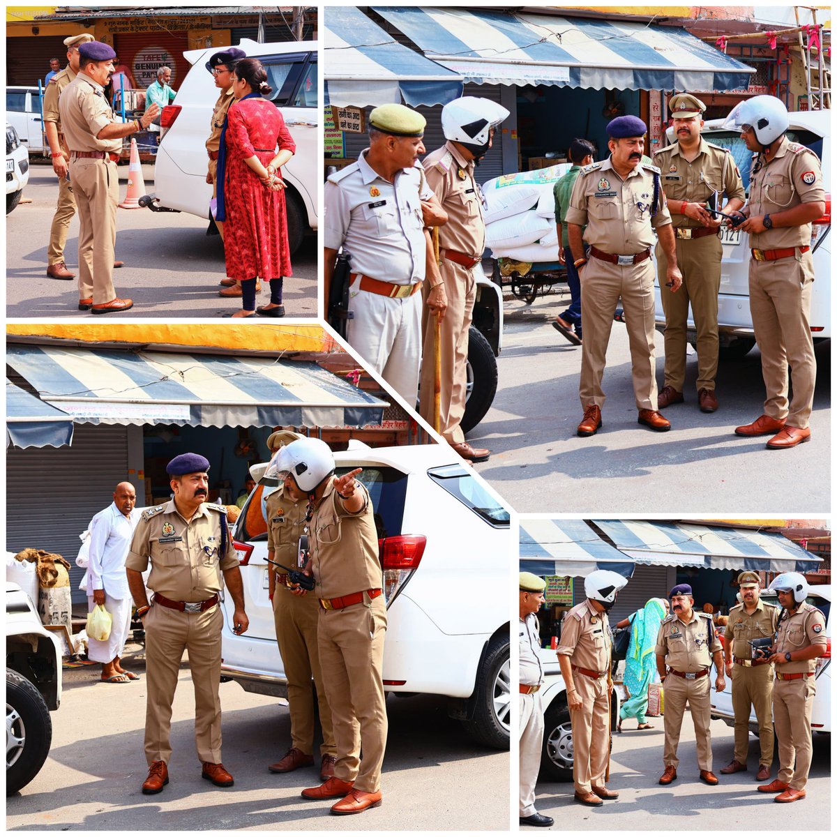 hapurpolice's tweet image. भारत बंद आह्वान के दृष्टिगत जनपद में कानून एवं शांति/सुरक्षा व्यवस्था बनाए रखने के उद्देश्य से एसपी हापुड श्री ज्ञानंजय सिंह द्वारा थाना हापुड़ नगर व हापुड़ देहात क्षेत्र में भ्रमण कर सुरक्षा व्यवस्था का जायजा लिया गया एवं सम्बन्धित को आवश्यक दिशा-निर्देश दिए गए।
.@Uppolice