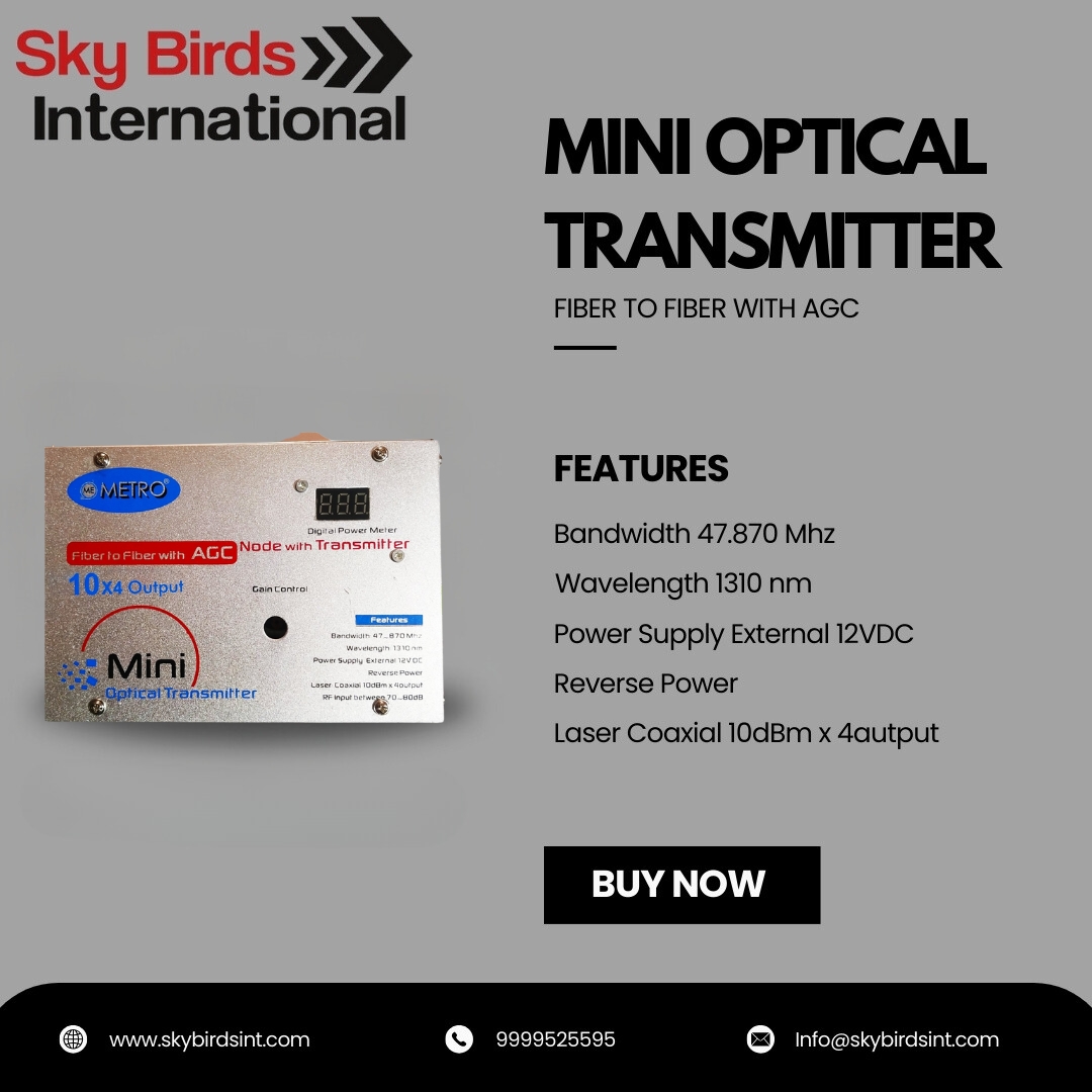 internatio35522's tweet image. MINI OPTICAL TRANSMITTER
Available In Stock 
Contact Us - 8860059933    
.
.
.
#opticaltransmitter
#metro
#skybirdsinternational
#products