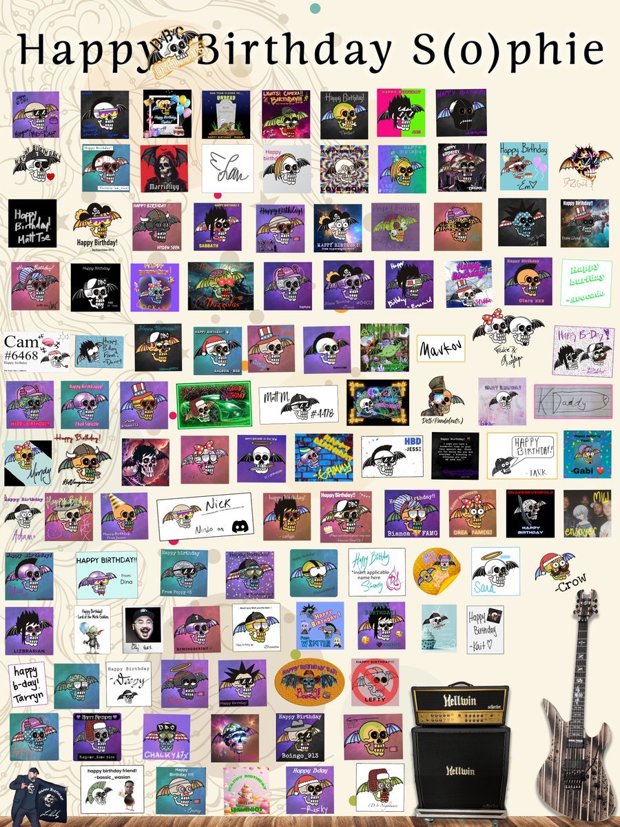 Happy Birthday <a href="/sophigarrett/">Sophie Garrett</a>!! Hope it was a good one and grats on scoring 25th anniversary show tickets too. We know this card is more exciting news though. So enjoy. 😜 Love, the DxBxC.