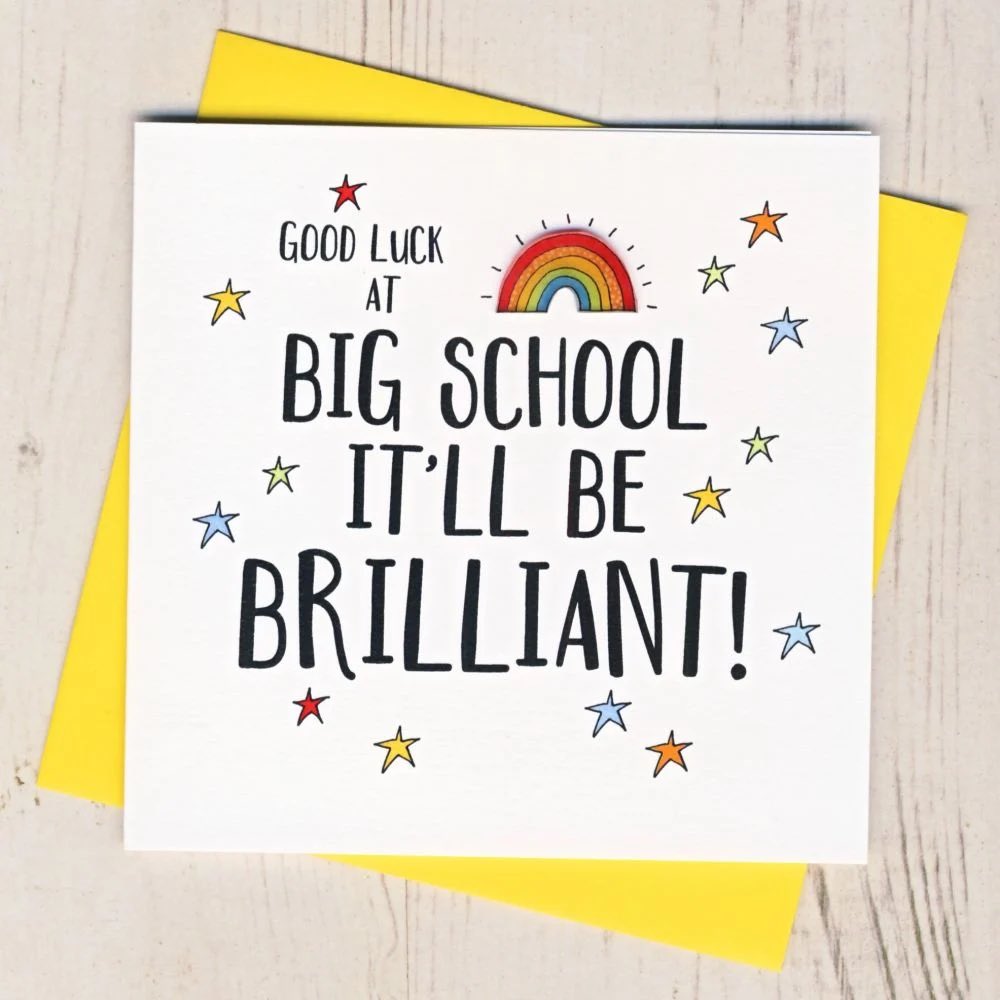 A special good luck wish to those starting high school today. Opportunities and new adventures await. Go forth and be amazing ⭐️