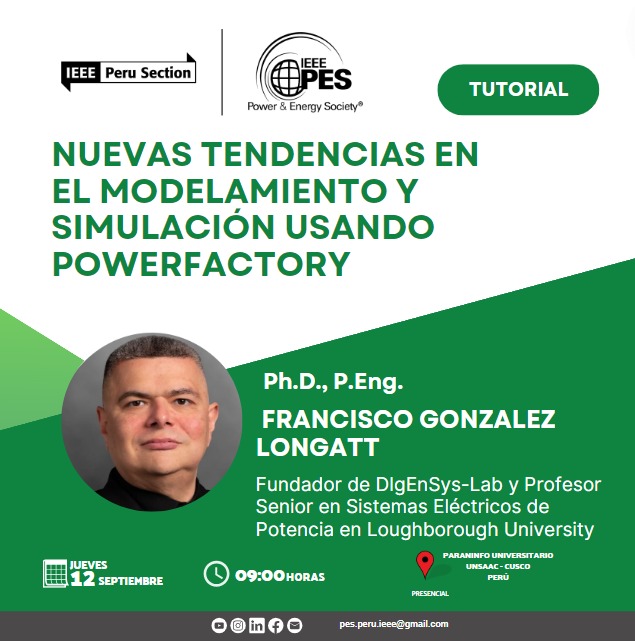 fglongatt's tweet image. IEEE Power &amp;amp; Energy Society PERU. Tutorial &quot;𝙉𝙪𝙚𝙫𝙖𝙨 𝙏𝙚𝙣𝙙𝙚𝙣𝙘𝙞𝙖𝙨 𝙚𝙣 𝙈𝙤𝙙𝙚𝙡𝙖𝙙𝙤 𝙮 𝙎𝙞𝙢𝙪𝙡𝙖𝙘𝙞𝙤𝙣 𝙪𝙨𝙖𝙣𝙙𝙤 𝘿𝙄𝙜𝙎𝙄𝙇𝙀𝙉𝙏 𝙋𝙤𝙬𝙚𝙧𝙁𝙖𝙘𝙩𝙤𝙧𝙮&quot;.
𝐍𝐎 𝐄𝐒 𝐔𝐍 𝐂𝐔𝐑𝐒𝐎... pes.peru.ieee@gmail.com
#PowerFactory #Python #C #DSL #DPL #DLL