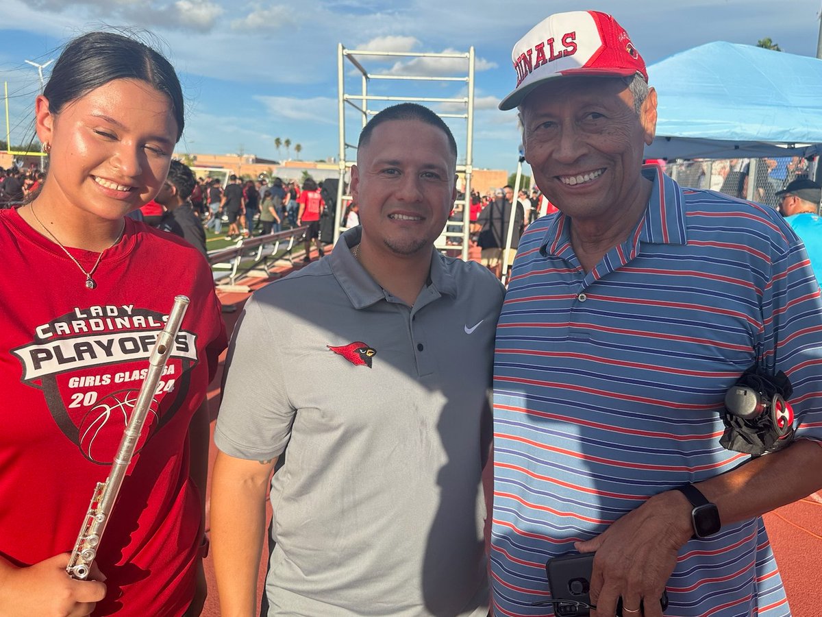 It is always awesome to see former students, like Mr. Johnny Guillen. He is now an assistant principal at HHS. Have a great school year!