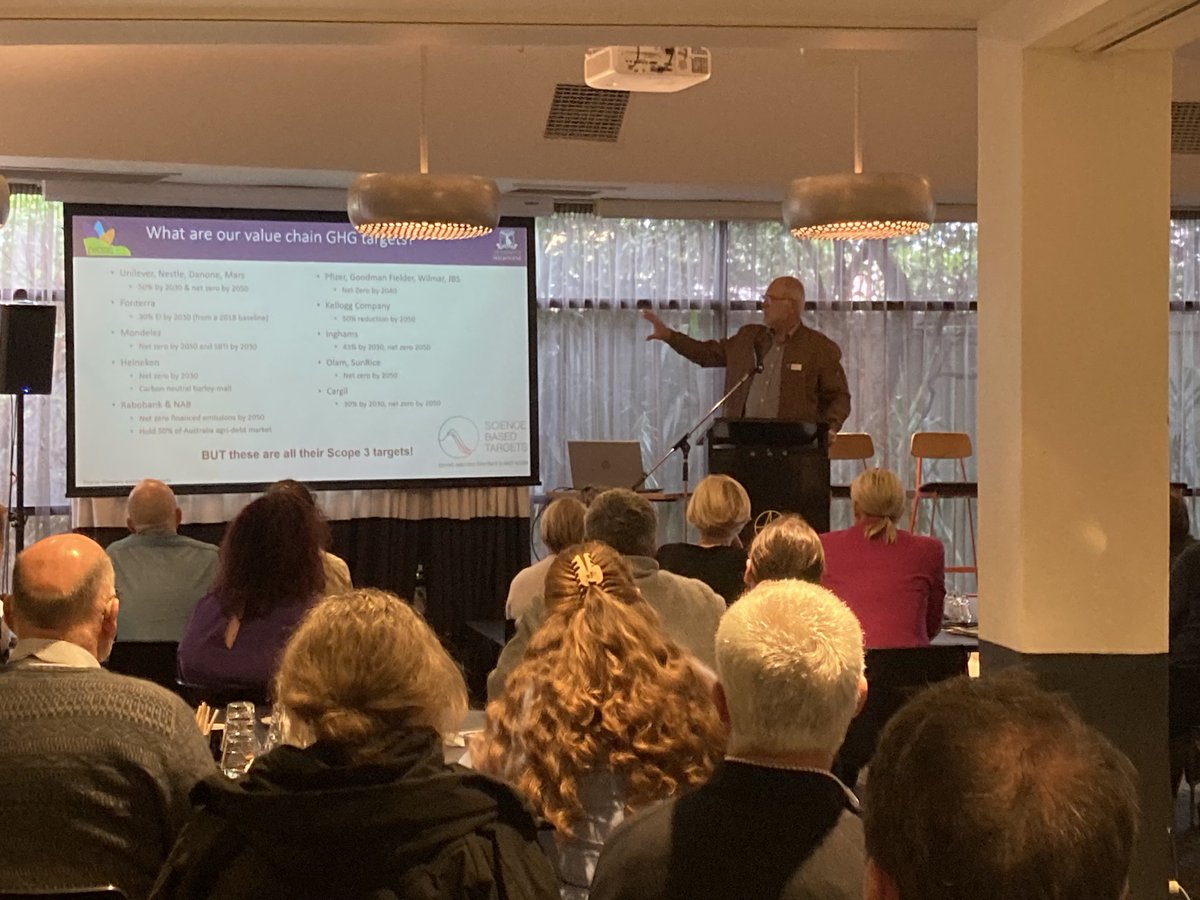 Know your carbon intensity number then know how to change it. Richard Eckard focuses on the denominator (productivity) relative to the numerator (net emissions) #L2024 #SustainableAgricuture