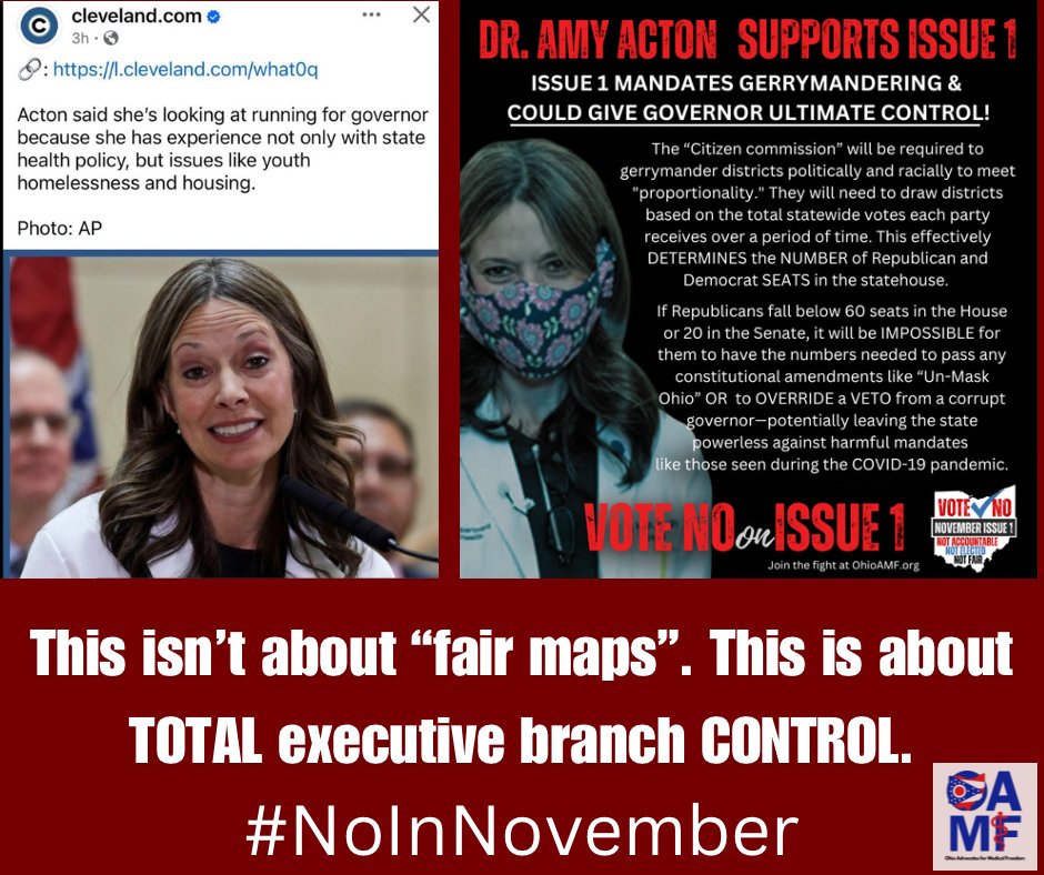 OhioAMF's tweet photo. Imagine a completely crippled legislature under DeWine- or Amy Acton ?
Do you still believe in coincidences OHIO?
We don’t. #NoInNovember
@RenzTom @StrictSpeaking @BusyDrT @ohiogop @OHRGOPCaucus @OhioSenateGOP @jenniferforrep @Scott_Wiggam @OhioGunOwners @Lear4Liberty @ClevelandRTL