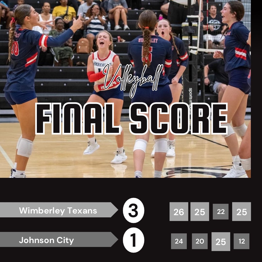 ladytexanvolle1's tweet photo. Wimberley over Johnson City to bring us to 8-0 for the start of the season! https://t.co/OUusJGt3dQ