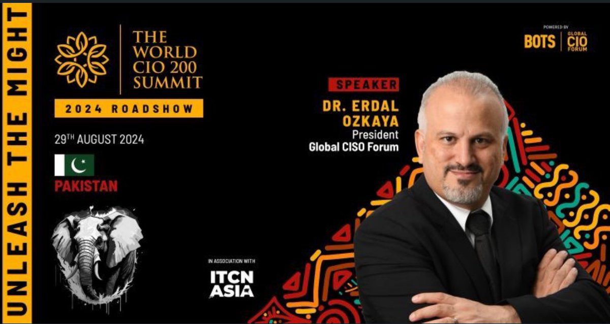 and cybersecurity event, and I'm honored to be delivering the keynote at the Global CIO Forum Conference Pakistan edition.
<a href="/globalcioforum/">Global CIO Forum</a> #cio
