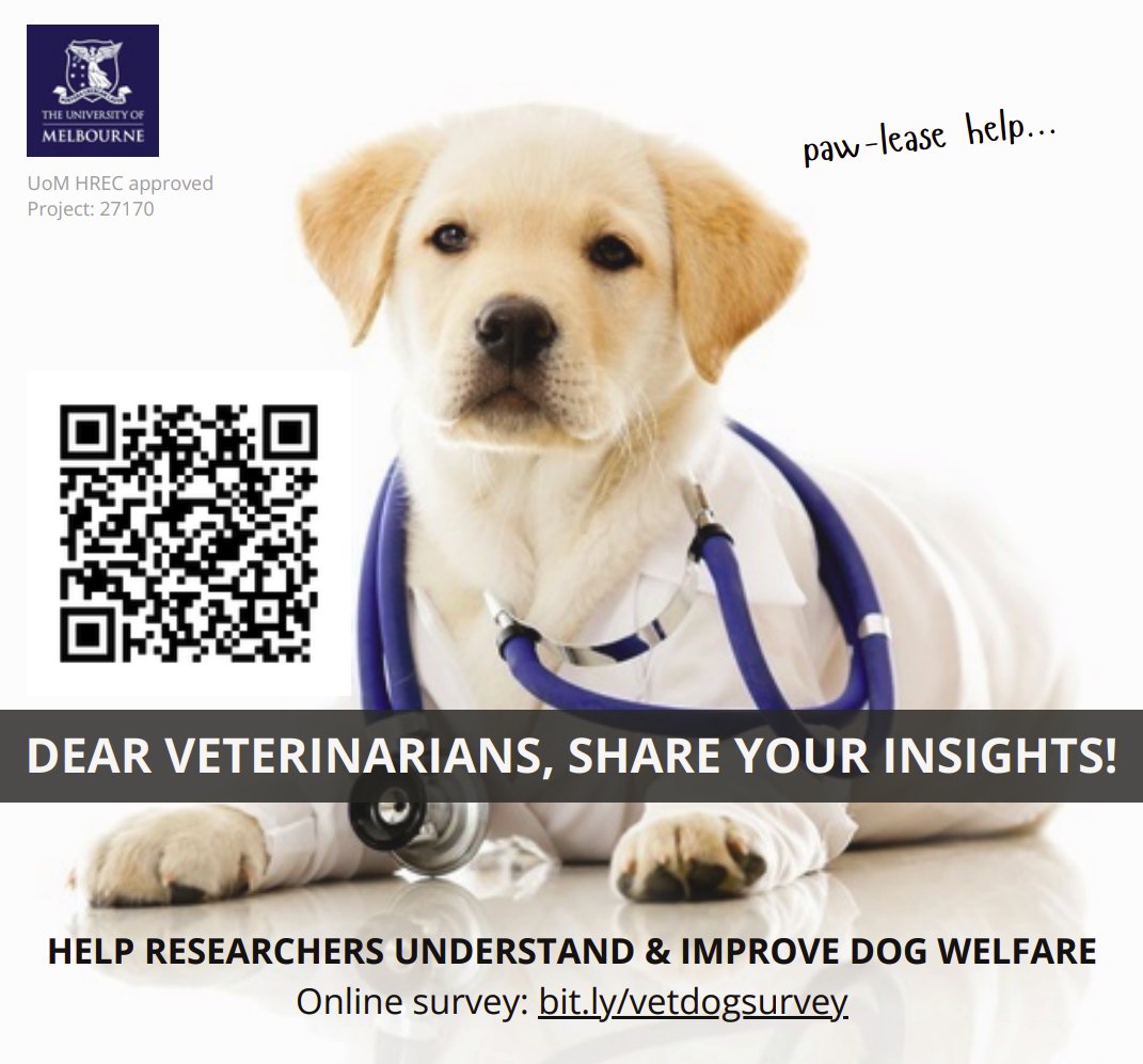 Animal Welfare Science Centre (@awscicent) on Twitter photo CALLING ALL AUSTRALIAN VETERINARIANS! We need your help. Take our short, anonymous survey here. The <a href="/AWSciCent/">Animal Welfare Science Centre</a> <a href="/SciMelb/">Science at Melbourne</a> are exploring the vet’s perspective on dog behaviour and training advice. Details: bit.ly/vetdogsurvey #dogs #science #Veterinarian #Australia <a href="/AustVetAssoc/">Australian Veterinary Association</a> CALLING ALL AUSTRALIAN VETERINARIANS! We need your help. Take our short, anonymous survey here. The <a href="/AWSciCent/">Animal Welfare Science Centre</a> <a href="/SciMelb/">Science at Melbourne</a> are exploring the vet’s perspective on dog behaviour and training advice. Details: bit.ly/vetdogsurvey #dogs #science #Veterinarian #Australia <a href="/AustVetAssoc/">Australian Veterinary Association</a>