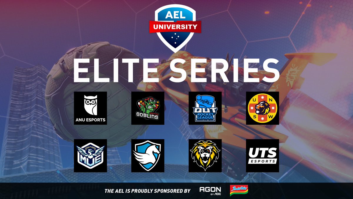 Australian Esports League (@auesportsleague) on Twitter photo Welcome to the Rocket League teams competing in the AEL University Elite Series!
<a href="/UTSEsports/">UTS Esports</a> and <a href="/MelbUniEsports/">Melbourne University Esports</a> join us for Season 2, 2024!
Catch the action from 7PM AEST tonight at twitch.tv/auesportsleague
The AEL is proudly sponsored by <a href="/AGONbyAOC/">AGON by AOC</a> & <a href="/Indomielovers/">Indomie</a> Welcome to the Rocket League teams competing in the AEL University Elite Series!
<a href="/UTSEsports/">UTS Esports</a> and <a href="/MelbUniEsports/">Melbourne University Esports</a> join us for Season 2, 2024!
Catch the action from 7PM AEST tonight at twitch.tv/auesportsleague
The AEL is proudly sponsored by <a href="/AGONbyAOC/">AGON by AOC</a> & <a href="/Indomielovers/">Indomie</a>