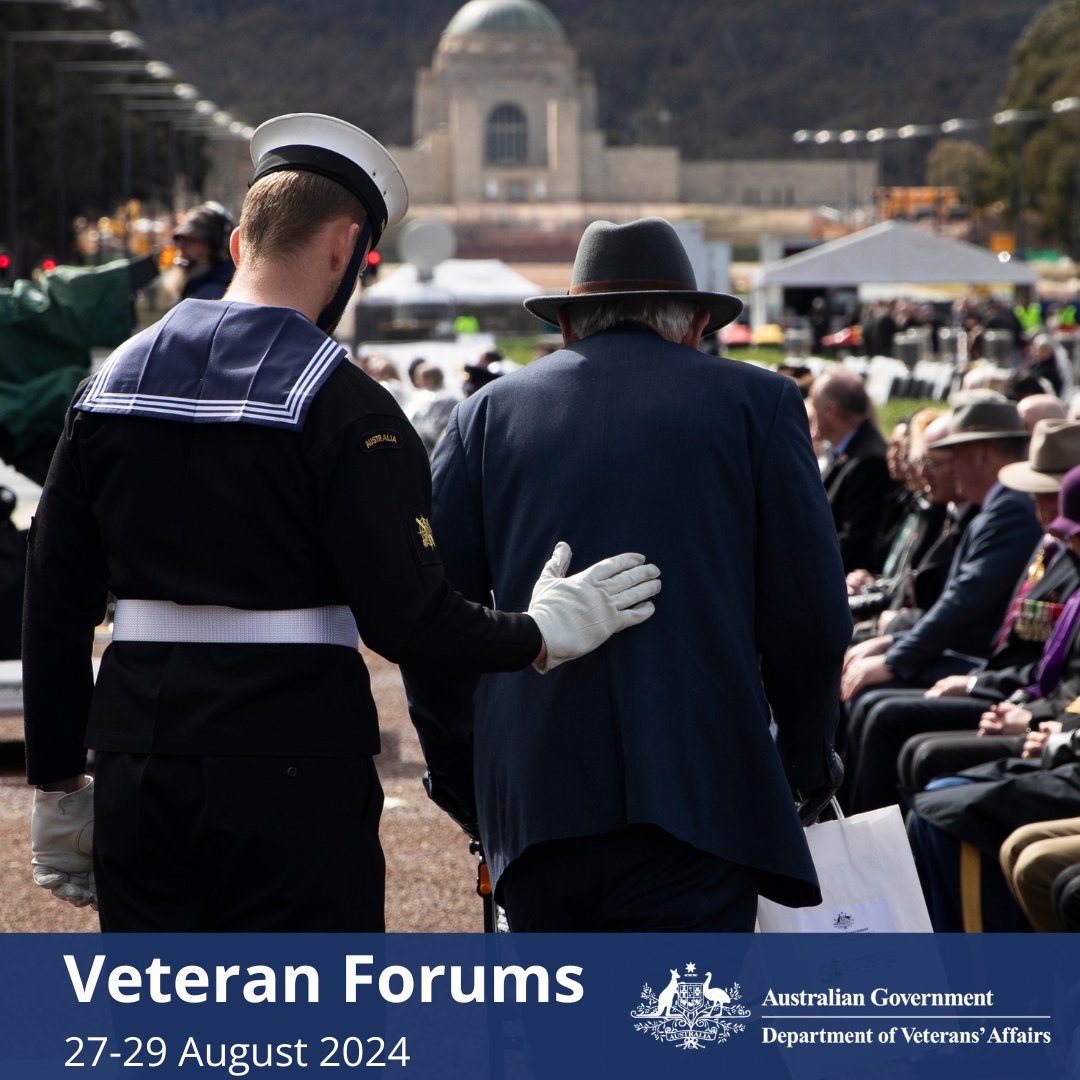 Australian Department of Veterans' Affairs (@dvaaus) on Twitter photo Next week the Minister for Veterans’ Affairs, <a href="/mattkeogh/">Matt Keogh MP</a>, will host a series of Veteran Forums in Adelaide, Sydney and Melbourne. Register here: dva.gov.au/about/engageme… Next week the Minister for Veterans’ Affairs, <a href="/mattkeogh/">Matt Keogh MP</a>, will host a series of Veteran Forums in Adelaide, Sydney and Melbourne. Register here: dva.gov.au/about/engageme…