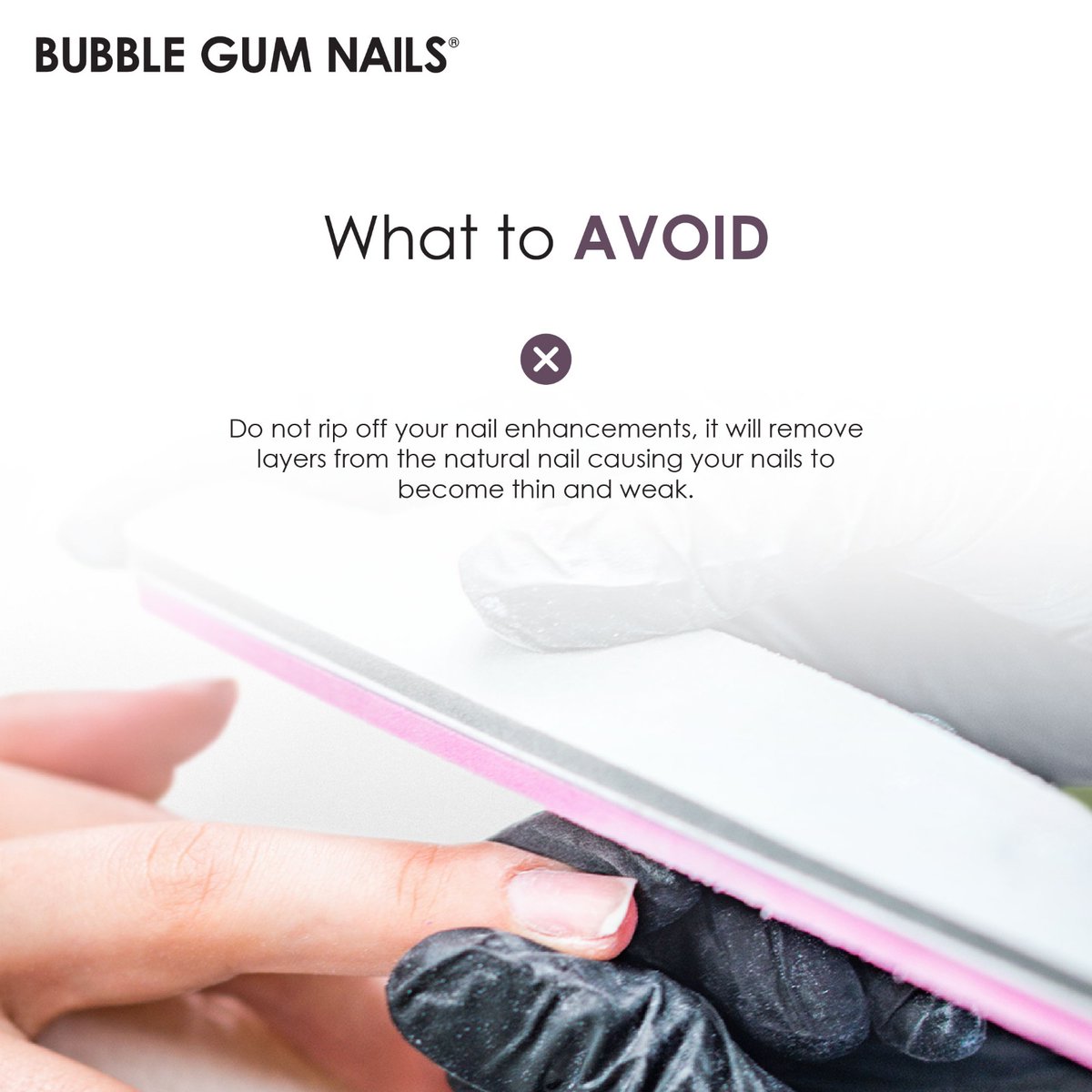 Protect your natural nails from damage with Bubblegum x